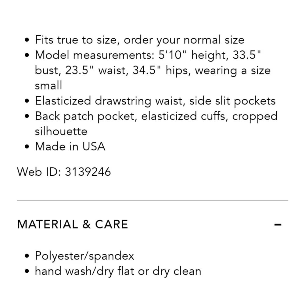N:PHILANTHROPY // sorrel cropped black velvet jogger pants